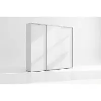 BM-Möbel A24 Schiebekleiderschrank - Weiß - 250 x 62 x 215 cm