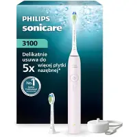 Philips Sonicare 3100 series 3100 HX4032/03 Wiederaufladbare Zahnbürste, Erwachsener, Schallzahnbürste, Tägliche Pflege, 31000 Bewegungen pro Minute, Hellrosa, 2 min, 4 x 30 sec