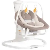Joie whimsy Babyschaukel, stromlos, 3 Geschwindigkeitsstufen, abnehmbare Babywippe, inkl. Neugeborenenauflage, ab Geburt bis ca. 6 Monate (max. 9 kg)