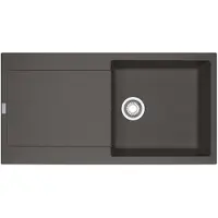 Franke Maris MRG 611-97 Einbauspüle Schiefergrau Fragranit für Unterschrank ab 60 cm, Druckknopf - INKL.