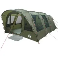 vidaXL Tunnelzelt Olive Grün 427 x 315 x 178 cm Polyester und Stahl
