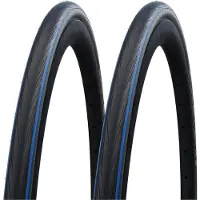 Schwalbe 2x Lugano II 25-622 blau-schwarz Drahtreifen K-Guard 700x25C Mantel