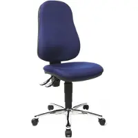 Topstar Bürostuhl Point 60, 8169G26 blau, chrom Stoff