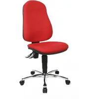 Topstar Bürostuhl Point 60, 8169G21 rot, chrom Stoff