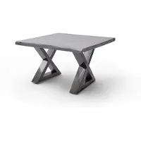 Robas Lund CARTAGENA Couchtisch 75 Antik gewischt, Farbe:Akazie grau/X-Form
