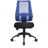 Topstar 534297 Bürostuhl Lady Sitness Deluxe, LT20B0W506 Stoff blau, Gestell schwarz
