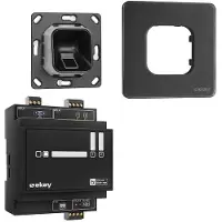Ekey 203704 Fingerprint Zugangssystem Unterputz, Hutschiene IP54