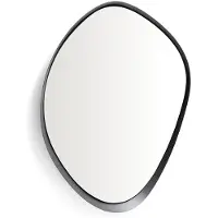 Natur24 Spiegel Tebel 67,5 x 74,5 x 4,5 cm Glas Metall Schwarz