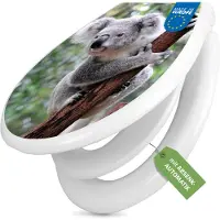 Banjado Familien WC Sitz weiß mit Kindersitz und Absenkautomatik und Motiv Koala [TDWK 10224]