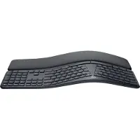 Logitech ERGO K860 Split for Business, Volle Größe (100%), Kabellos, Bluetooth, Halbmechanischer Schlüsselschalter, QWERTY, Graphit