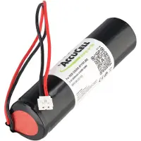 AccuCell Notleuchtenakku NiCd 2,4V 1800mAh L1x2 Sub-C mit Kabel und Stecker passend für RZB GSUN3 671707.002