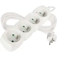 Emos 1902040500, 250 V, 10 A, 220-240 V, Weiß