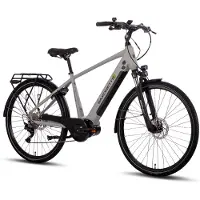SAXONETTE ,Premium Sport Diamant,28",E-Bike,Elektrofahrrad,10-Gang Deore,Pedelec, 90Nm Mittelmotor, 522Wh Akku, RH48 (silber matt)