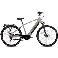 SAXONETTE ,Premium Sport Diamant, 28",E-Bike Elektrofahrrad, SHIMANO Deore 10-Gang Kettenschaltung, 90Nm Mittelmotor, 522Wh Akku, RH54 (Silber matt)
