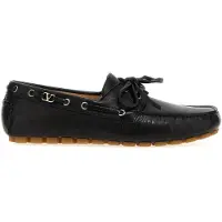 Valentino Garavani Loafer aus Leder in Schwarz