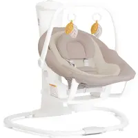 Joie whimsy Babyschaukel, stromlos, 3 Geschwindigkeitsstufen, abnehmbare Babywippe, inkl. Neugeborenenauflage, ab Geburt bis ca. 6 Monate (max. 9 kg)