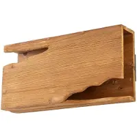 LUCANDE Wandleuchte Tarry, Holz, Breite 45 cm, 2 x E14