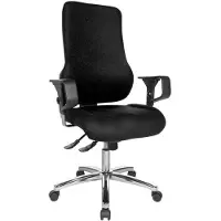 Topstar Bürostuhl Sitness 55 SD69X L50 Stoff schwarz Gestell chrom