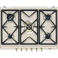 Smeg SRV876AVOGH2 Kochfeld Hafer Integriert 75 cm Gaskochfeld 5 Zone(n)