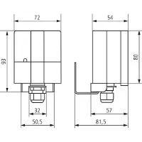 Theben AG THEB Helligkeitswertsender 133EIB/KNX LUNA EIB/KNX 110x72x54mm