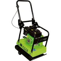 Zipper Rüttelplatte Bodenverdichter Rüttler ZI-RPE120GYN inkl.Gummim. u.Fahrwerk