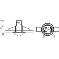 Theben AG wei theRonda S360-100 DE WH Präsenzmelder Einbau 2080560