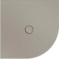 Bette BetteFloor Corner Viertelkreis-Duschwanne mit BetteGlasur Plus, 900x900mm, 5421-416PLUS, Farbe: Stone matt