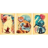 Ravensburger Ukiyo-e Katzenkrieger, Roter Panda & Drache 12002048