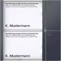 Siedle & SÖHNE TM 612 2 AG Tasten TM 612-2 AG Modul Anthrazitgrau