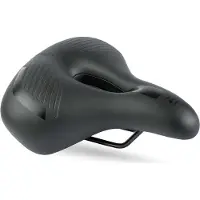 Selle Bassano Fahrradsattel Viale City Ergofit XXL Silber Damm-Druckentlastung