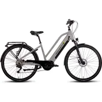 SAXONETTE Premium Sport Trapez 28" E-Bike ,Elektrofahrrad, SHIMANO Deore 10-Gang, 90Nm,Mittelmotor, 522Wh Akku, RH50 (silber matt)