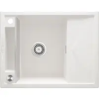 Deante 1-bowl magnetic granite sink with drainer