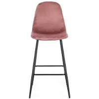 Natur24 4er Set Barhocker New Irelia 44 x 112 x 53 cm Stahl Pink
