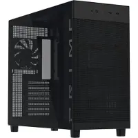 Asus PRIME AP303 TG Black, Midi Tower, PC, Schwarz, micro ATX, Mini-ITX, ATX, Metall, Gaming