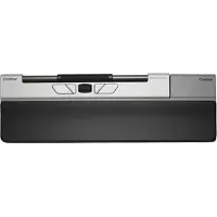 Contour Design Design RollerMouse Go, Optisch, RF Wireless + Bluetooth + USB Type-A, 4000 DPI, Schwarz, Silber