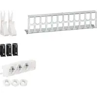 Hager Multimedia Kit mit UM00M4 3xSteckdose,Patch-Panel RJ45