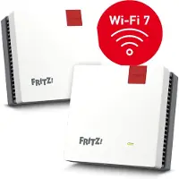 FRITZ! 20003134, Rot, Weiß, Intern, Mesh-System, System, Dual-Band (2,4 GHz/5 GHz), Wi-Fi 7 (802.11be)