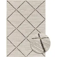 Primaflor In- und Outdoorteppich PARADISE - Rhombus - 160x230cm - Vintage Muster Außenteppich ideal als Terrassenteppich & Balkonteppich