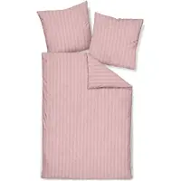 TRAUMSCHLAF Mako-Satin Bettwäsche Stripe 2x Nackenrollenbezug 15x40 cm rosa