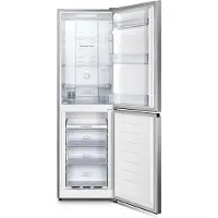 Hisense Freistehend Kühlschrank/Gefrierschrank, Silber, 256 l, 256 l, SN-T, 5 kg/24h, D, Fresh Zone Fach, Grau, Silber
