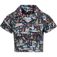 Queen Kerosin Damen Hawaiibluse Paris