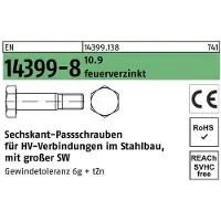 Peiner Sechskantpassschraube EN 14399-8 M 30 x 125 10.9 feuerverzinkt