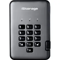 ISTORAGE diskAshur PRO2 256-bit 5TB USB 3.2 secure encrypted hard drive IS-DAP2-256-5000-C-G, 5 TB, 2.5", 3.2 Gen 1 (3.1 Gen 1), 5400 RPM, Schwarz
