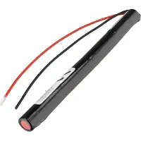 AccuCell Notleuchtenakku NiMH 4,8V 1100mAh L1x4 Mignon AA mit 200mm Kabel einseitig ersetzt Saft
