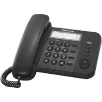 Panasonic KX-TS520EX1B, Analoges Telefon, Kabelgebundenes Mobilteil, 50 Eintragungen, Schwarz