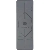 HMS Yoga- und Sportmatte 182 cm lang – Komfortabel und langlebig für alle Fitnesslevels Grau