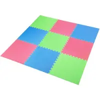 HMS MP10 MULTIPACK GRÜN-BLAU-ROT PUZZLE-MATTE UNTERLEGMATTE 60x60x1,0 9 St.