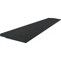 Flow Fitness Rampenprofil Gummi mit wasserdichter SBR-Schicht - 100 x 20 x 2 cm - Schwarz