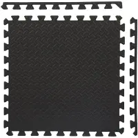 HMS PREMIUM HMS MP12 Pro Bodenschutzmatte Puzzlematte 6er Set Unterlegmatte EVA 12mm