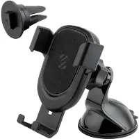 Scosche GravityDrop 3-in-1 Handyhalterung Auto - Universell - Armaturenbrett / Windschutzscheibe / Lüftungsgitter - Schwarz